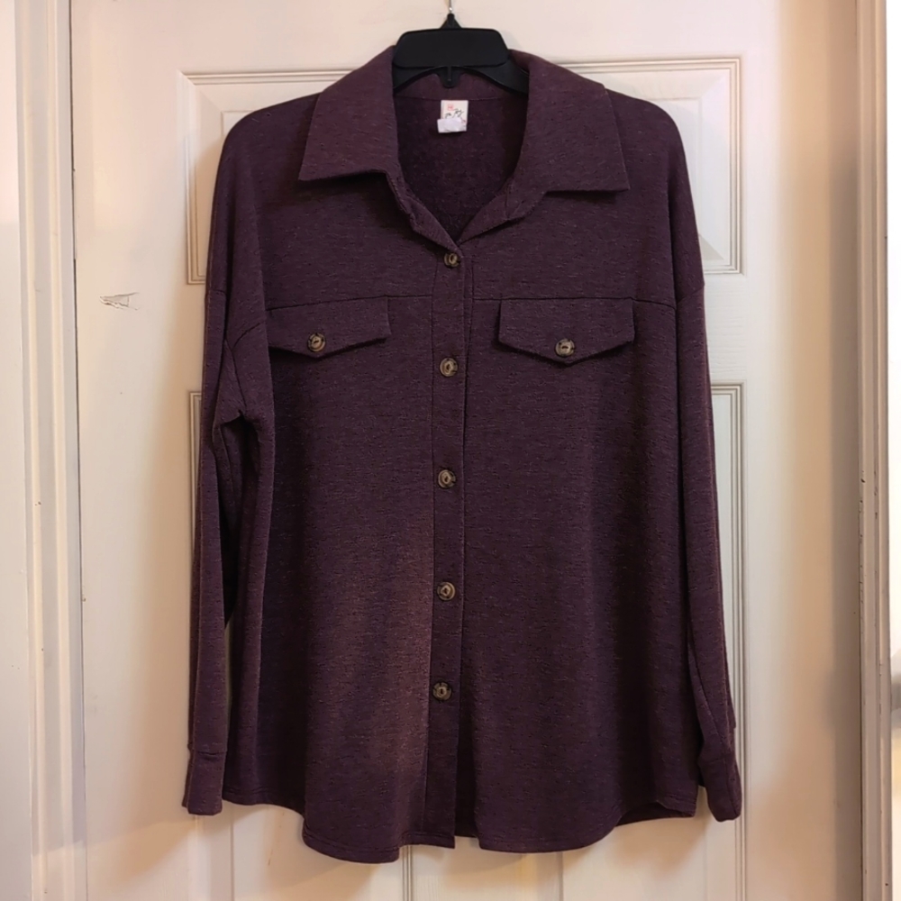 7th Ray button top - XL